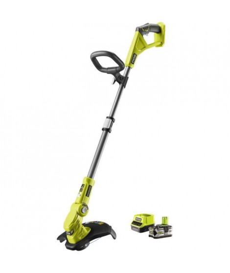 Coupe-bordures / dresse-bordures - RYOBI - Ø coupe 25-30 cm - Ø fil 1 x 1,6 mm - 1 batterie 18 V 5 Ah et 1 chargeur 2A