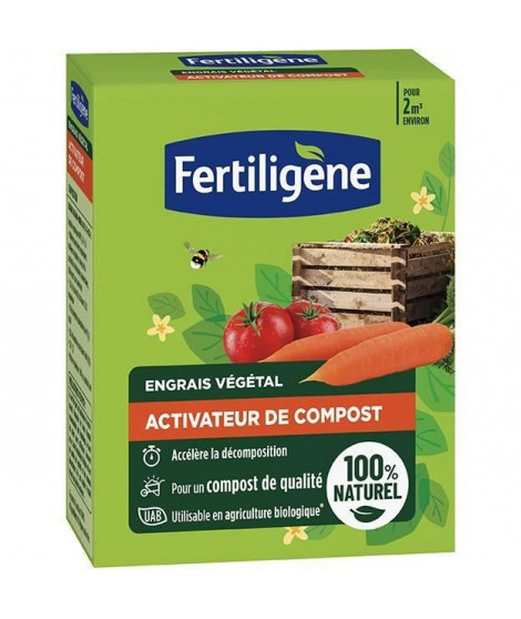 Activateur de compost FERTILIGENE - FACOMP12 - 1,2 kg - Accélere la décomposition des déchets