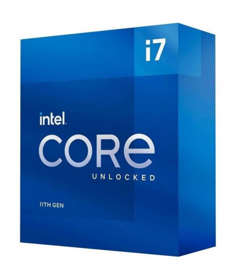 INTEL - Processeur Intel Core i7-11700 - 8 coeurs / 4,9 GHz - Socket 1200 - 65W