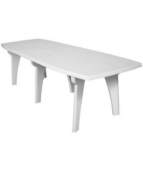 Table a rallonge - ARETA - LIPARI 2 - 180 x 250 x 90 cm - Blanc