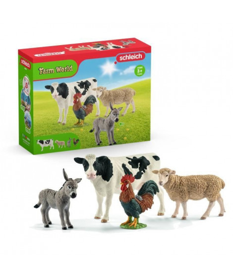 - Kit de base Farm World - Jouet pour enfant des 3 ans - Schleich 42385 Farm World