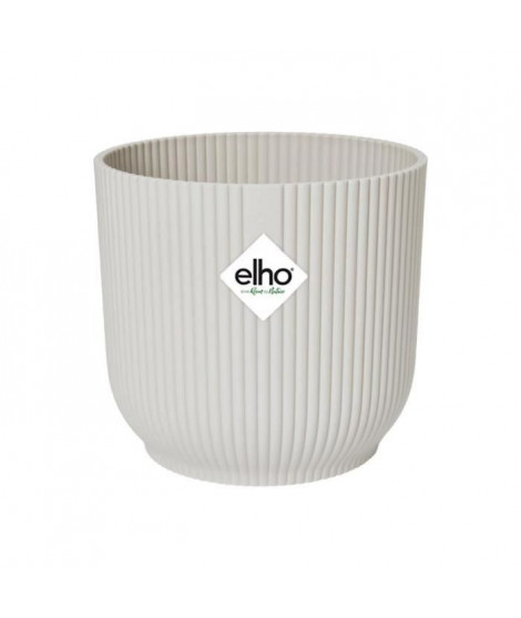 ELHO Vibes Fold Pot de fleurs rond Roues 35 - Blanc - Ø 35 x H 32 cm - intérieur - 100% recyclé