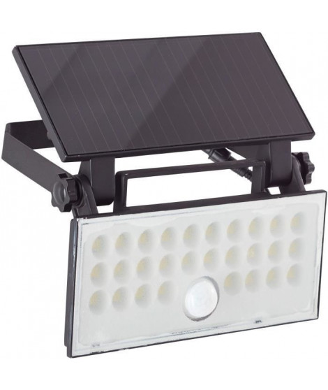Applique extérieure - BRILLIANT - LUTON - LED et solaire - Détecteur de mouvement - Plastique et métal - 4 W - Noir