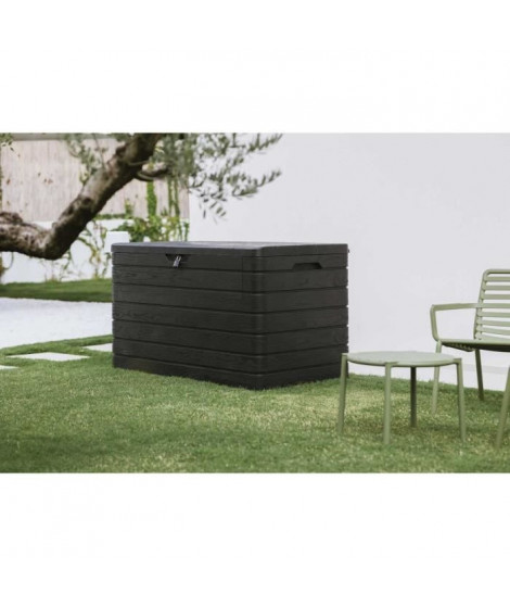 Coffre de jardin DOLOMITI - Résine - Capacité 970L - Anthracite