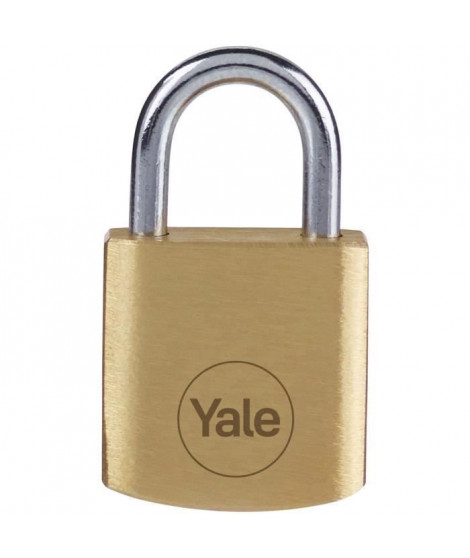 Cadenas laiton - YALE - Y110B/20/111/4 - 20mm - Anse acier - 3 clés