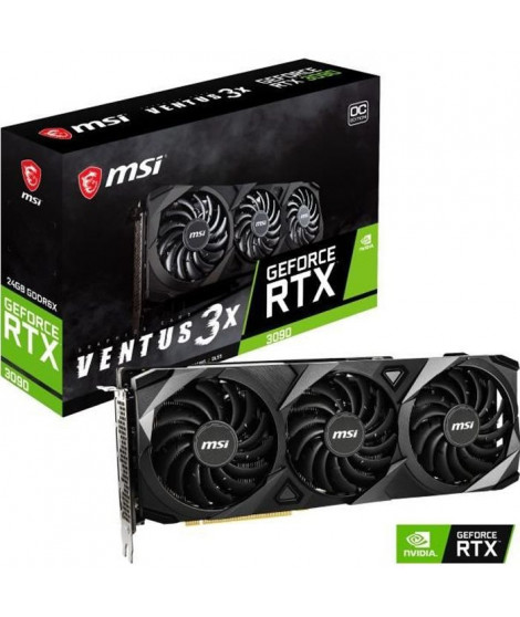 Carte graphique MSI GeForce RTX 3090 VENTUS 3X OC - 24 Go