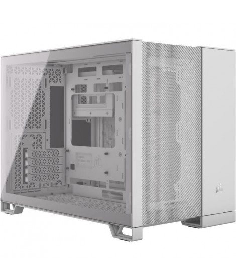 Boîtier PC - CORSAIR - 2500D AIRFLOW Micro ATX Dual Chamber - Blanc