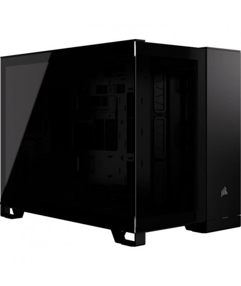 Boîtier PC - CORSAIR - 2500X Tempered Glass Micro ATX Dual Chamber - Noir