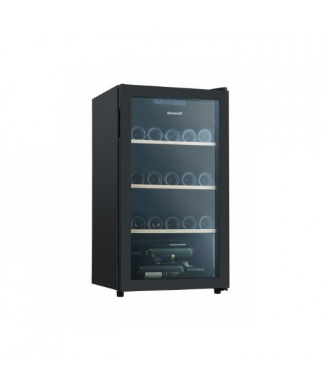 CAVE A VIN BRANDT BFW31FB - 31 BOUTEILLES - POSE LIBRE - 85 LITRES - H87 x l48 x P43 - NOIR