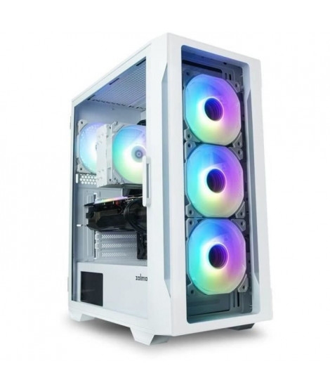 Boitier PC sans alimentation - ZALMAN i3 NEO TG (Blanc) - Moyen tour - Format ATX