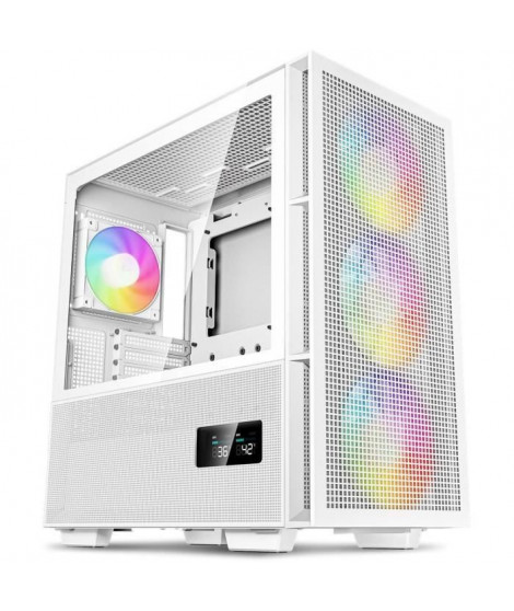 Boitier PC sans alimentation - DEEPCOOL CH560 DIGITAL (Blanc) - Moyen tour - Format E-ATX