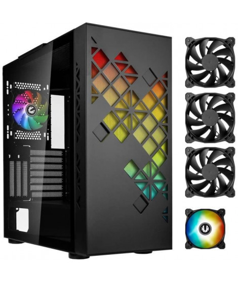 Boitier PC sans alimentation - BITFENIX Tracery ARGB (Noir) - Moyen tour - Format E-ATX