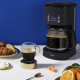 Cafetiere programmable - HKoeNIG - MG32 - 1,5 L (12 tasses) - 1000 W - Ecran LCD - Maintien au chaud - Noir et acier inoxydable