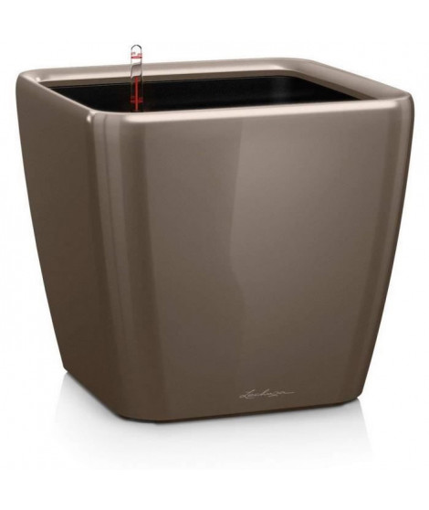 Pot de fleur LECHUZA Quadro Premium LS 50 - kit complet, taupe brillant