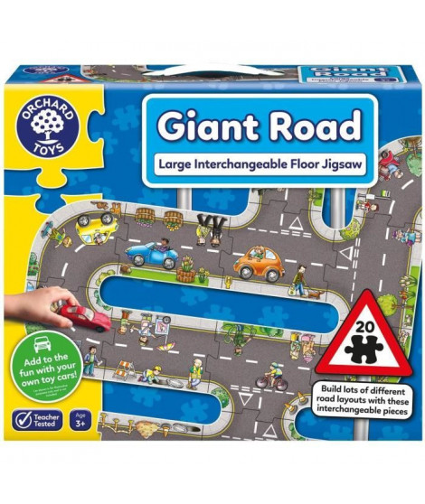 Giant route Road - Puzzle - ORCHARD - 20 grosses pieces interchangeables