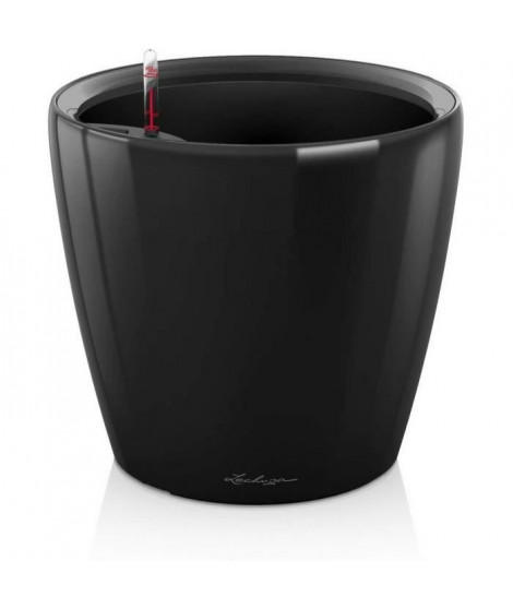 Pot de fleur LECHUZA Classico Premium LS 50 - kit complet, noir brillant