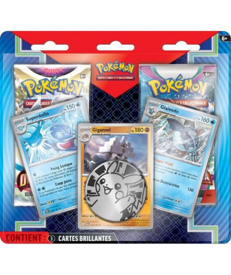 Pokémon : Pack 2 boosters + 3 cartes promos Avril 2024