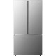 Réfrigérateur américain HISENSE RF815N4SASE - 2 Portes + 1 tiroir - Pose libre - Capacité 635L - L91,4 cm - Inox