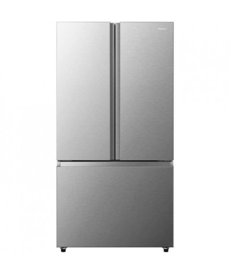 Réfrigérateur américain HISENSE RF815N4SASE - 2 Portes + 1 tiroir - Pose libre - Capacité 635L - L91,4 cm - Inox