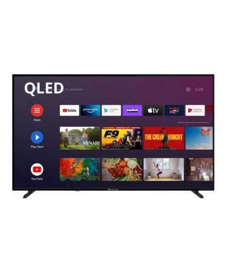 CONTINENTAL EDISON CELED65SAQLD24B3 - TV QLED UHD 4K 65 (164cm) - Smart TV Android