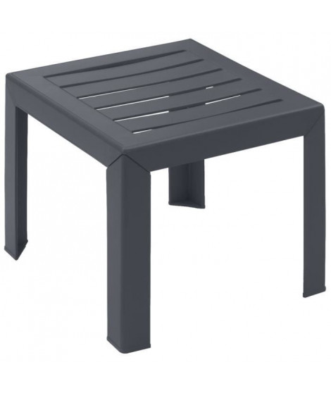 Table basse - GROSFILLEX - Miami - Anthracite - 40x40 - Résine