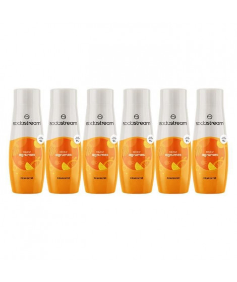 Lot de 6 Concentrés Saveur AGRUMES SODASTREAM - 440ml