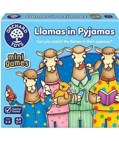 Orchard Toys Llamas in Pyjamas MiniTravel Game, Multi, One Size