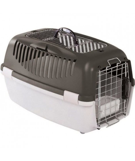 STEFANPLAST Box de transport Gulliver 3 Top Free 61x40x38cm - Gris - Pour chien