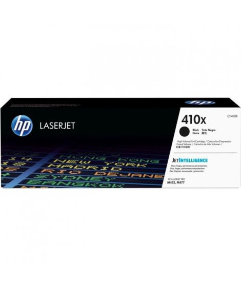 HP 410X Cartouche de toner noir LaserJet grande capacité authentique (CF410X) pour HP Color LaserJet Pro M452/M477