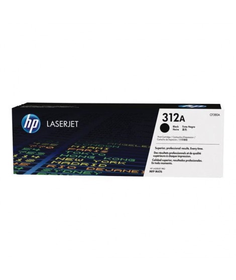 HP 312A Cartouche de toner noir LaserJet authentique (CF380A) pour HP Color LaserJet Pro M476