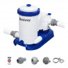 BESTWAY - Pompe a filtration - Filtre a cartouche 9 463 L/h - Cartouche Type IV - 350W