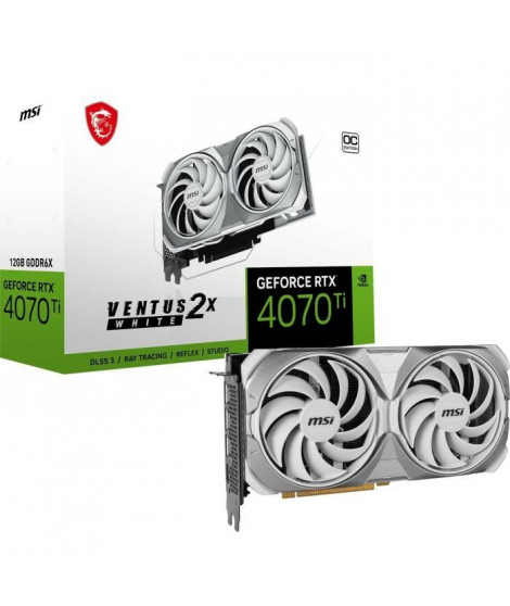 MSI - Carte graphique - RTX 4070 VENTUS 2X WHITE 12G OC