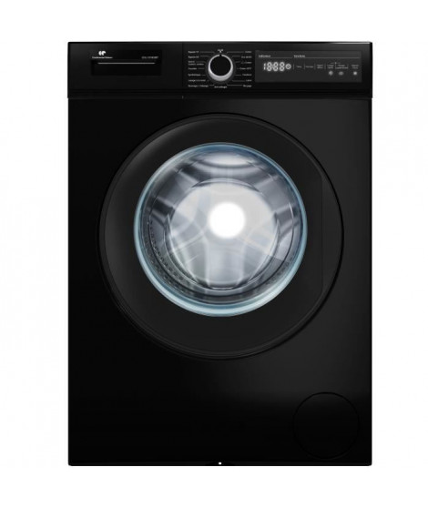 Lave-linge hublot  CONTINENTAL EDISON CELL10140IBT - 10kg - Largeur 59,6 cm - moteur induction - noir mat