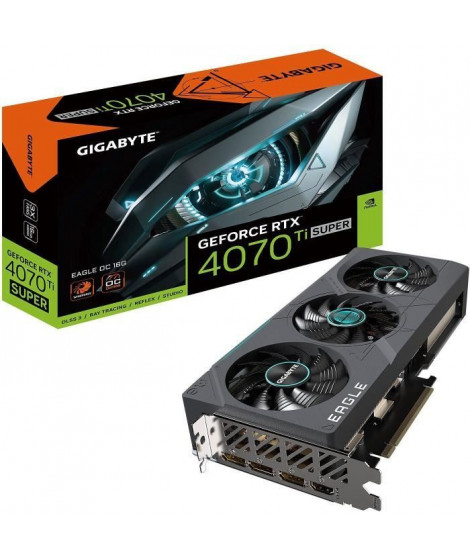 GIGABYTE - Carte Graphique - GeForce RTX 4070 Ti SUPER EAGLE OC 16G