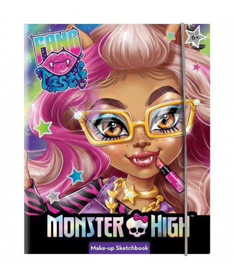 Carnet de croquis Monster High avec trousse de maquillage - LISCIANI - Apprenez l'art du maquillage