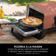 Four a pizza électrique 8-en-1 - NINJA - Woodfire - OO101EU - Plaque pro-heat - Pierre a pizza - 6 réglages