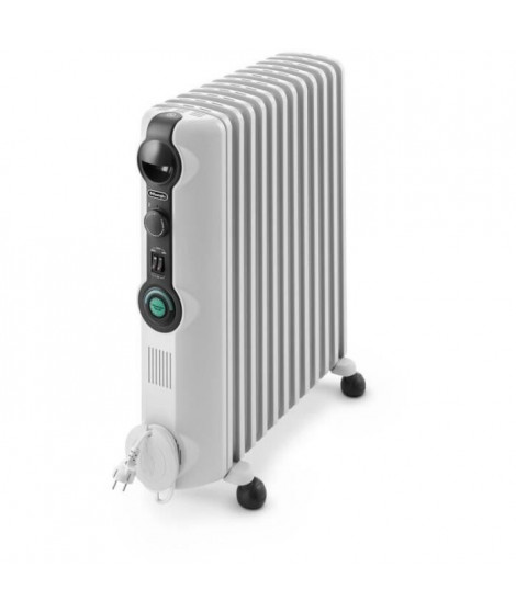 Radiateur bain d'huille RADIA DELONGHI - 2500W - 3 allures de chauffe -Technologie Real Energy - ComfortTemp -Batterie perfor…