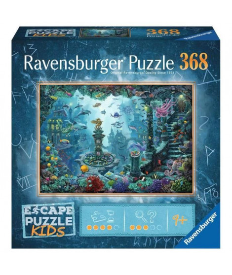 Puzzle Escape Enfant Au royaume sous-marin, Puzzle 368 pieces, Des 9, 13395, Ravensburger