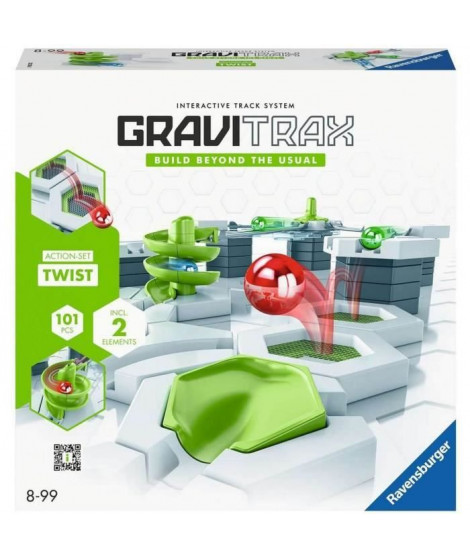 Gravitrax Starter Set Twist 101 pieces, Circuit de billes, Jeu de construction créatif, Des 8 ans, 22576, Ravensburger