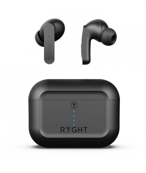 RYGHT PULSE ANC - Ecouteurs sans fil bluetooth intra auriculaire avec Boitier (NOIR)