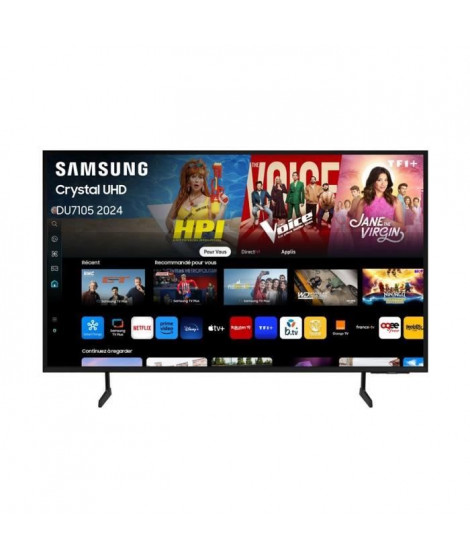 TV LED Samsung - 50 Hz - 75DU7105 - 75 (190 cm) - 4K UHD 3840x2160 - HDR - Smart TV Tizen - Gaming Hub - 3xHDMI - WiFi
