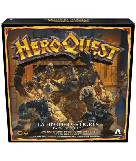 HeroQuest, pack de quete La horde des ogres, jeu de plateau, systeme de jeu HeroQuest requis