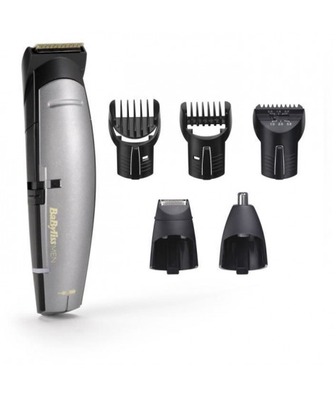 Tondeuse multi-usages 6 en 1 - BaByliss - E830TE - Titanium Gold pour des performances durables