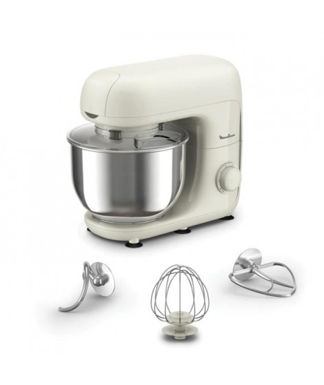 MOULINEX Bake Essential Robot pâtissier, Bol 4.8 L, Kit de pâtisserie, 800 W, Noir QA160110