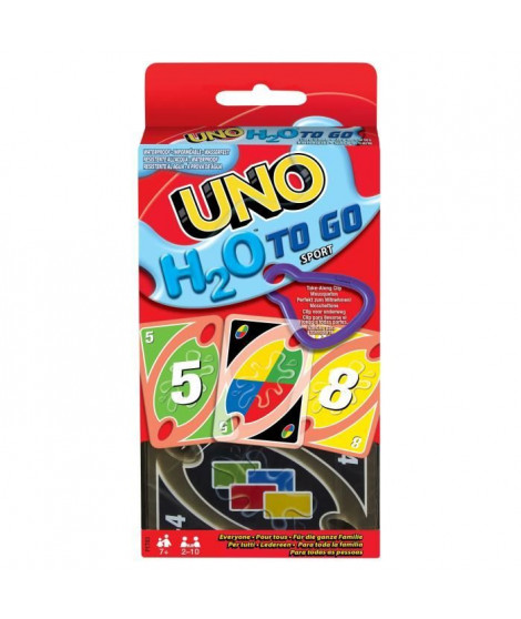 Mattel Games - UNO H20 TO GO - Uno Sport Jeu De Cartes - Jeu De Cartes Famille - 7 Ans Et + - P1703 - Jeux de cartes mattel uno