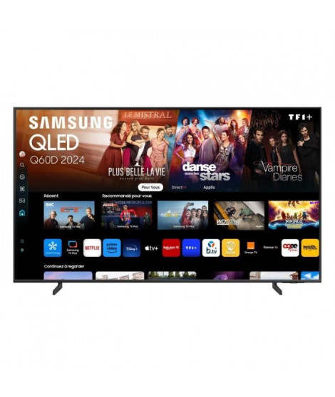 TV QLED Samsung - 50 Hz - 55Q60D - 55 (140 cm) - 4K UHD 3840x2160 - HDR - Smart TV Tizen - Gaming Hub - 3xHDMI - WiFi