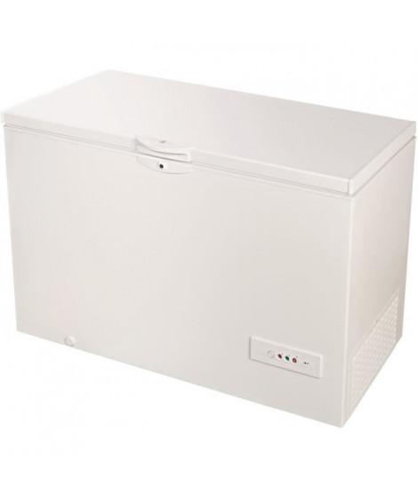 Congélateur coffre - INDESIT OS2A450HFR - 437L - Classe E - L 140,5 cm x H 91,6 cm - blanc