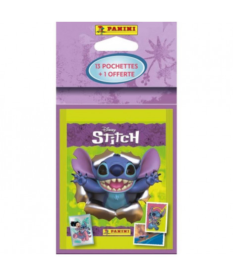 Blister de 14 pochettes - PANINI - STITCH - Contient 70 stickers