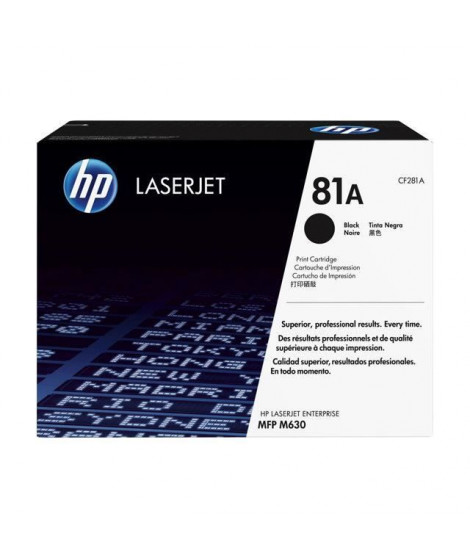 Cartouche toner HP 81A - Noir - Capacité standard 10.500 pages