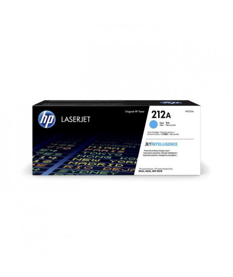 Cartouche de Toner HP 212A Cyan Authentique (W2121A) pour HP Color LaserJet Enterprise M555 / M554 / M578